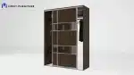 ⁦خزانة بأبواب سحب عرض 170سم⁩ - الصورة ⁦2⁩