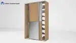 ⁦خزانة بأبواب سحب عرض 160سم⁩ - الصورة ⁦9⁩
