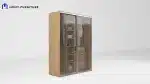⁦خزانة بأبواب سحب عرض 160سم⁩ - الصورة ⁦4⁩